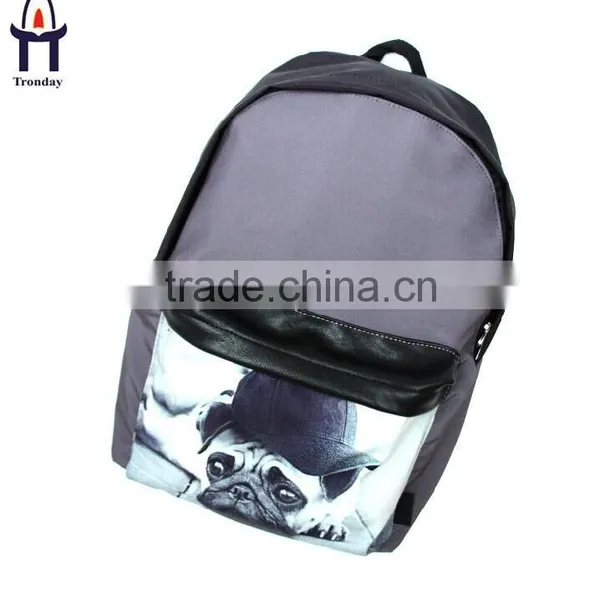 2015 Hot Heat Transfer Printing Canvas School Backpack photo-4