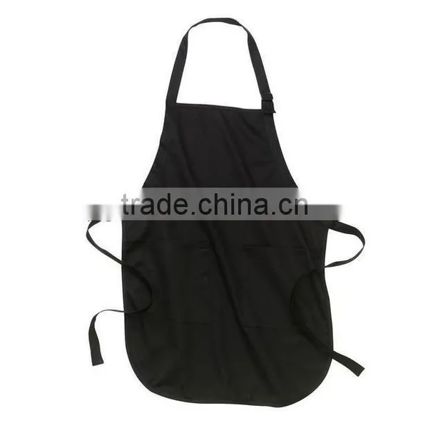 2014 New Product Cheap Promotional Soft Logo Printed White Cotton Aprons