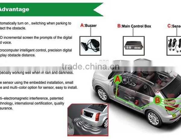 Voice Bibi Alarm 12v Car Sensors Parking Car Parking System photo-6