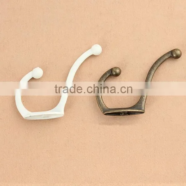 Archaize Hook, Zinc Alloy Coat Hook, Double Hook Furniture Classical Hook photo-2