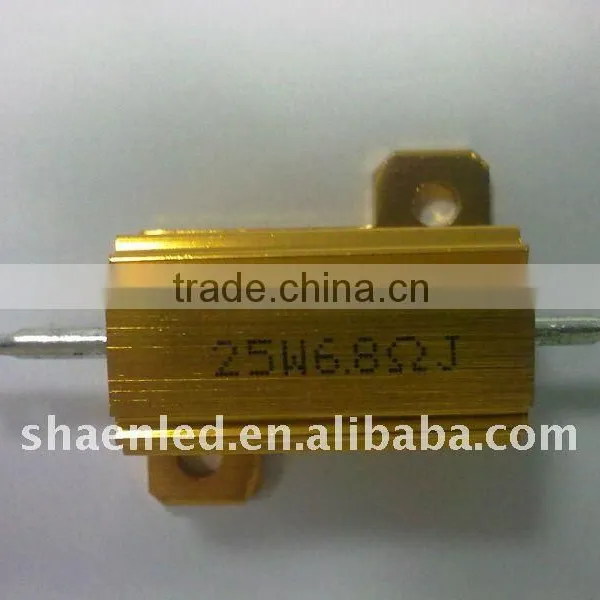 High Power Resistors With Gold Aluminum Resistors
