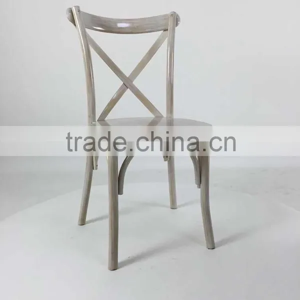 Wood Cross Back Chair for Garden and Wedding photo-5
