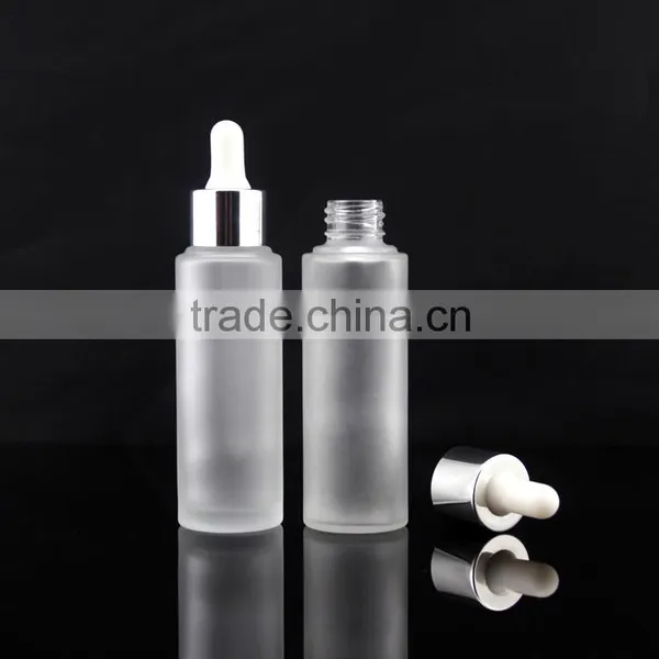 High Quality Frosted Bottle With Dropper in Silver photo-4