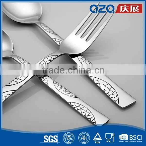 OEM Professional Handle Lines Flatware Set Stainless Steel Banquet Tableware photo-3