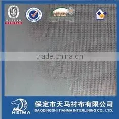 Fusible Cotton HDPE Coating Garment Interlining Using for Collar