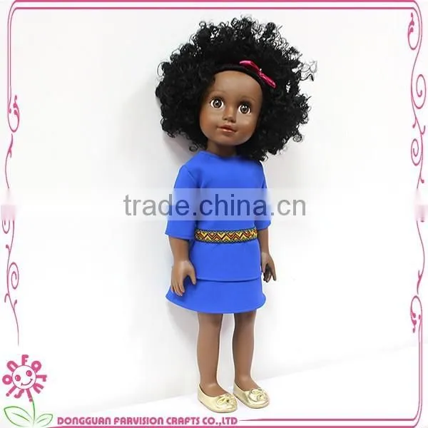 18 Inch Hot Sale Black Vinyl Baby Doll photo-2