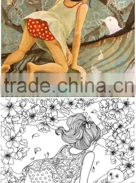 Wholesale Hot Selling Secret Garden Series the Time Garden Adult Coloring Books photo-5