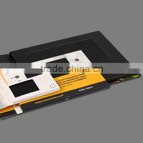 Customize Printing LCD Video Greeting Card / LCD Video Brochure Card With 5 Inch Screen photo-6