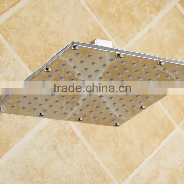 Brass Square Hard Tube Shower Mixer Set/wall Mounted Bath Shower Faucet photo-5