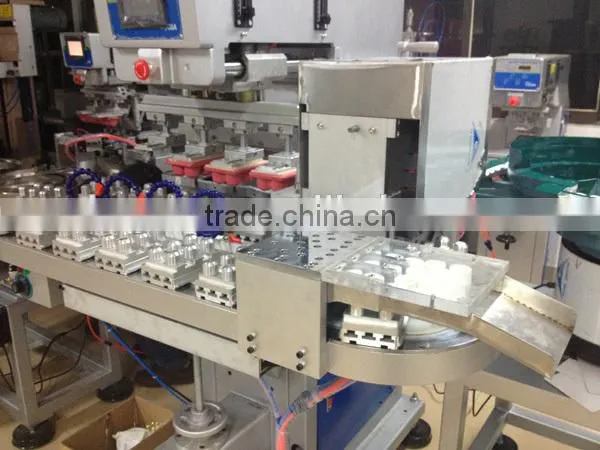 Four Color Vertical Pad Printing Machine for Plastic Lid With China Manufacturer photo-3
