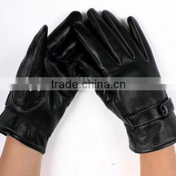 Hot Sale! Ethiopian Hair Sheep Leather Gloves for Men photo-3