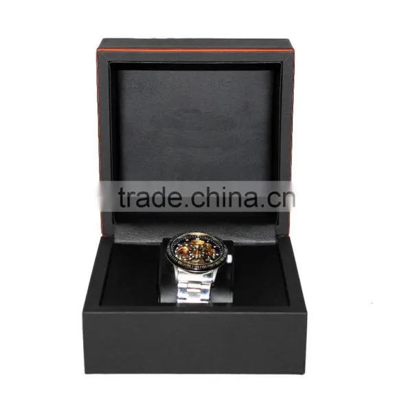 Luxurious Wooden Watch Box/Black Paper Watch Box for Single Watch photo-3