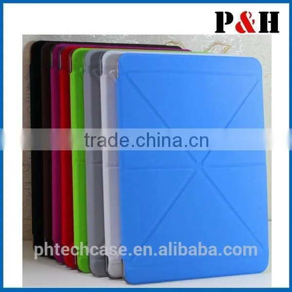 2014 New PU Leather Multi-Folding Folio Wallet Case for IPAD AIR 2 /IPAD 6 photo-6