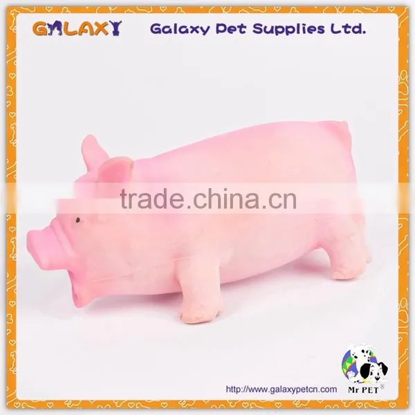 LT1024 Hot Sale Colorful Pig Latex Pet Toy,squeaky Dog Toys photo-3