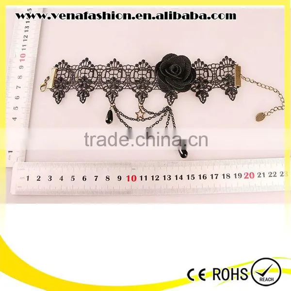 Black Rose Lace Girls Fashion New Design Anklet photo-6