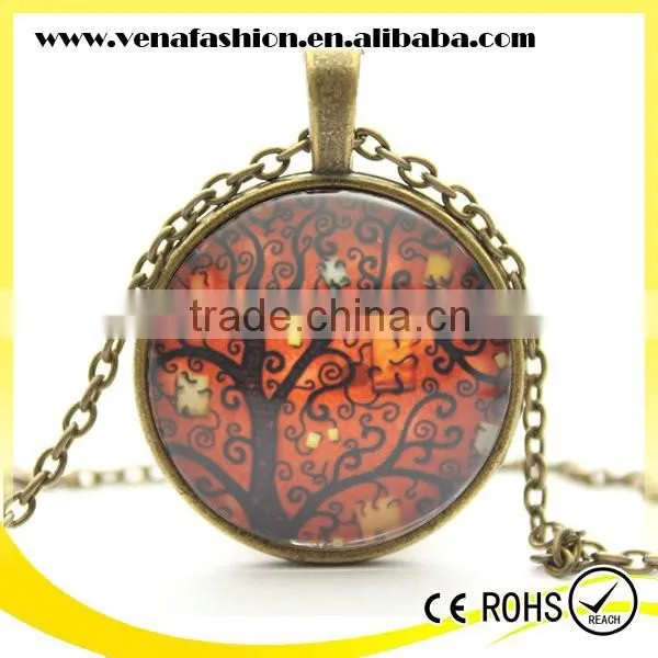 Long Chain Cheap Price Gold Tree of Life Pendant Necklace photo-5