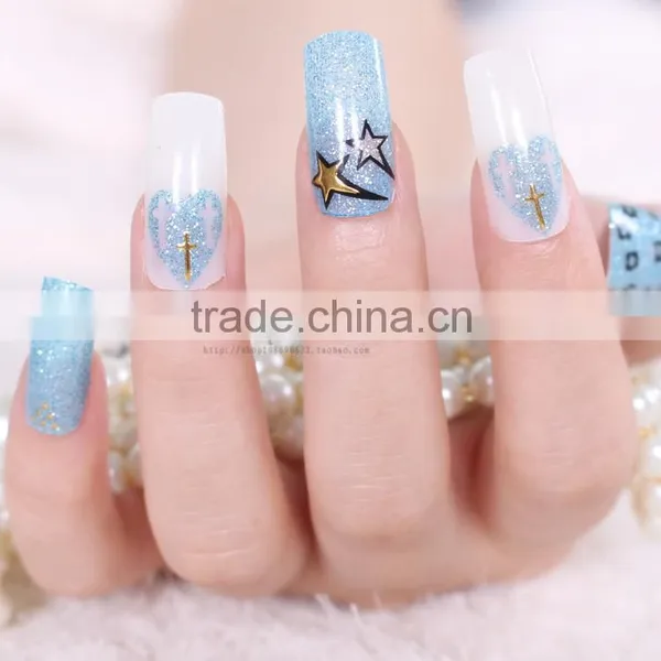 Finger Nails Mix Color Glitter Good Looking High Quality Shimmer Shade Color Nail Wrap photo-5