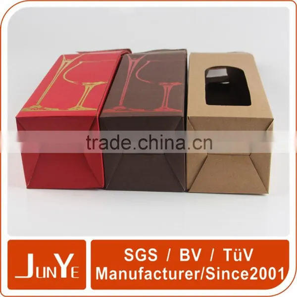 Corrugated Portable Custom Paper Wine Bottle Packaging Design photo-6