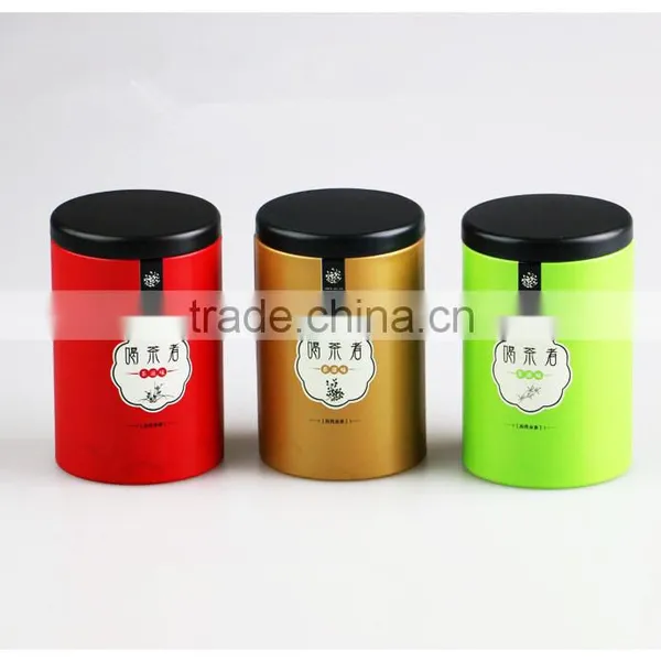 50g Lovely Small Round Tinplate Chinese Tea Cans photo-2