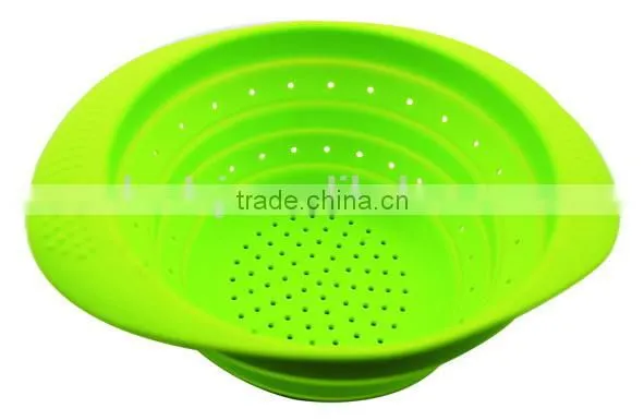 S Size 100% Food Grade Collapsible Silicone Strainer, Silicone Kitchenware, Kitchen Tools Strainers