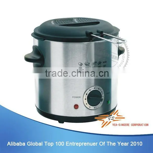 Round Shape Stainless Steel Deep Fryer