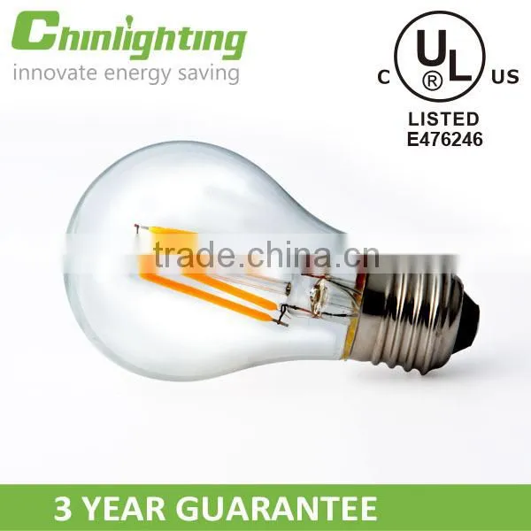 LED UL Listed A19 E27 2W/4W/6W/8W Dimmable LED Filament Bulb photo-2
