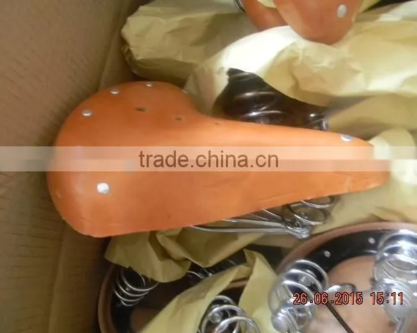 High Quality Real Cow Bike Saddle for EURO Market Quality photo-6