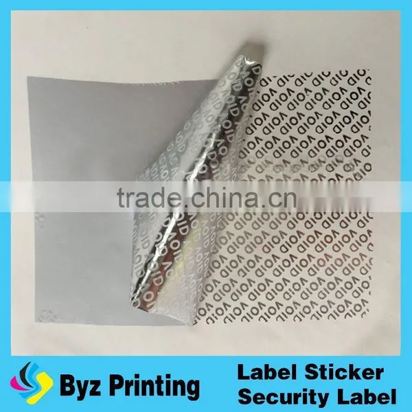 High Residue Warranty Open Void Sticker/cosmetic Label photo-3