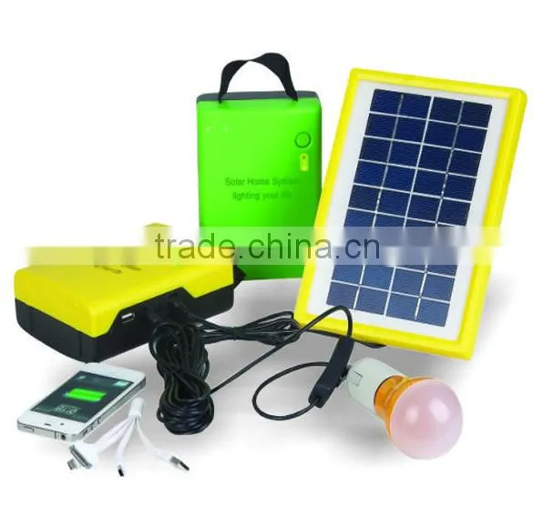 3W Portable Solar Lighting System With Led Solar Light