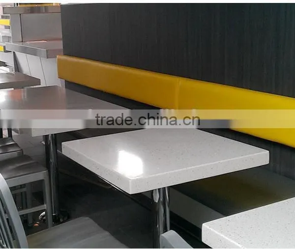 KFC McDonald's Table , Artificial Stone Restaurant Table, Dinging Tables,,Acrylic Soid Surface KFC Table photo-3