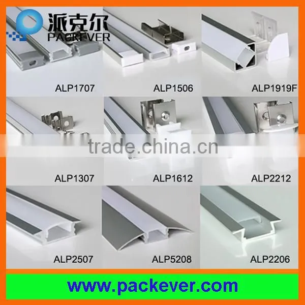 Shenzhen Supplier Customed Milky Diffuser/ Transparent Cover Aluminum LED Light Profile