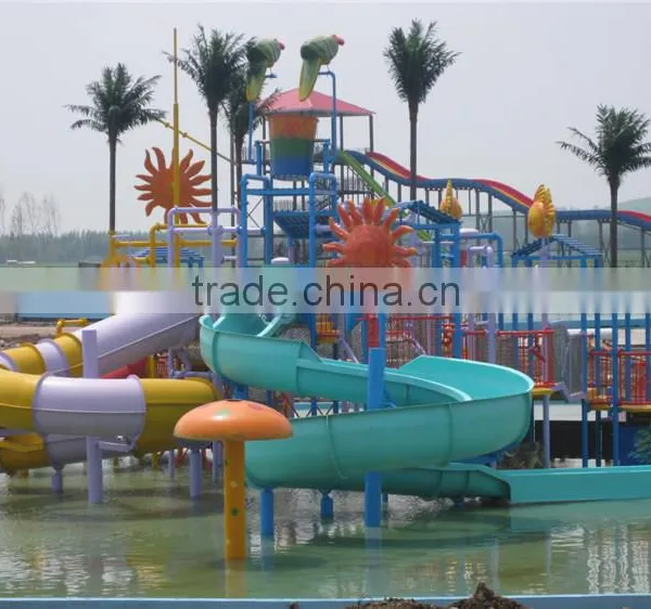 2016 Hot Sale Interactive Familiy Aqua House Jungle Kiosk Amusement Park Slide for Sale photo-3
