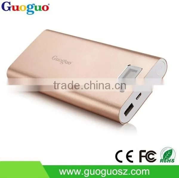 2015 Newest Aluminum Alloy Housing Universal Power Bank 20800mAh With LCD Power Display