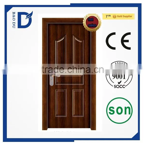 High Quality Steel Wooden Interior Room Home Door China Manufacturer photo-4