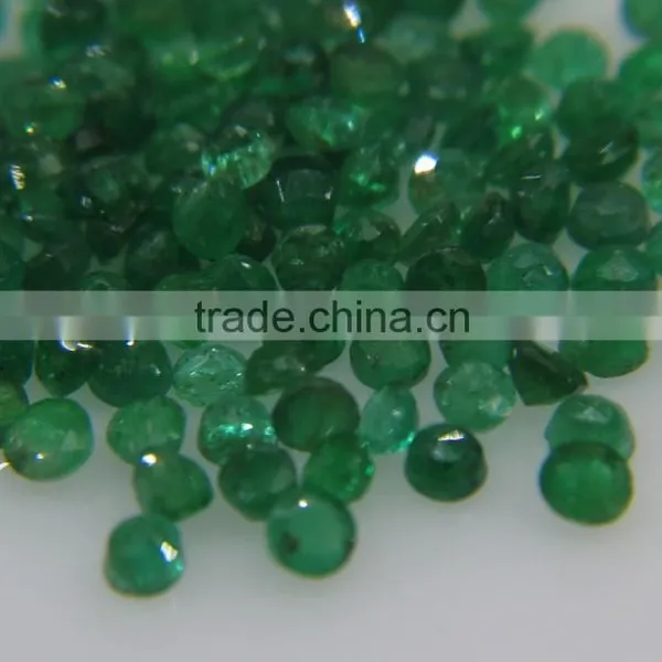 2.5-3mm Natural Loose Round Emerald Lot Brazil Origin Non-heated Non-treated photo-2
