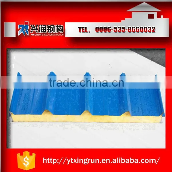 China Factory Rock Wool Sandwich Panel for Building photo-2