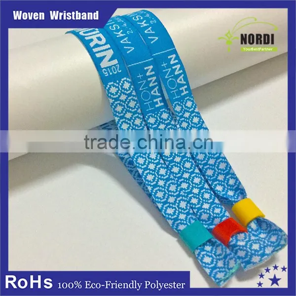 High Quality Theme Parks Promotion Woven Wristband / Fabric Wristbands photo-4