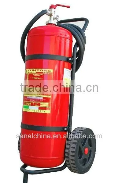 Wheeled Fire Extinguisher With ABC Powder