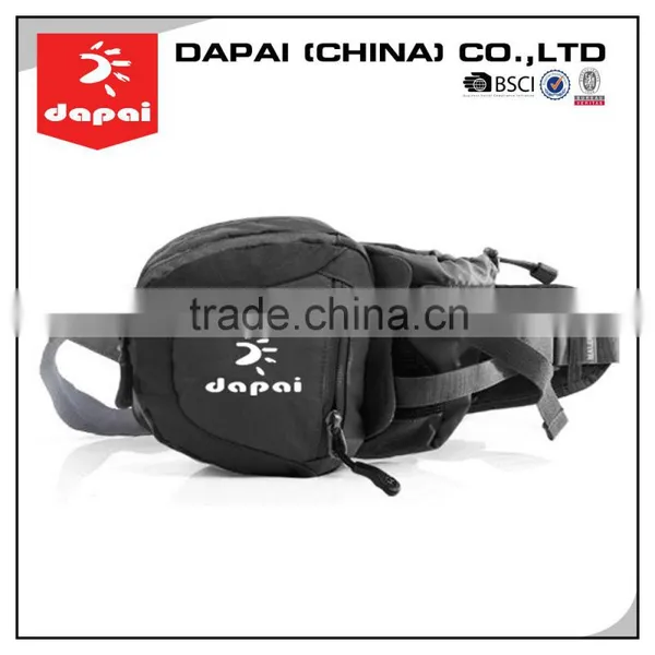 Quanzhou Dapai 2016 Nylon Black Waist Pouch/waist Belt Bag/waist Bag