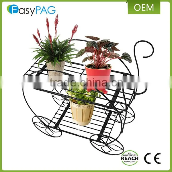 Hot Sale Outdoor Wall Corner Iron Metal Wire Flower Display Stand