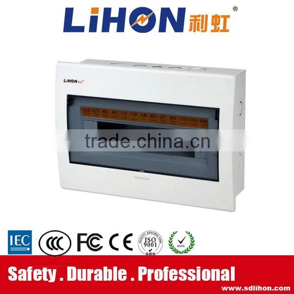 13 Way Single Transparent PC or White Opaque Cover Flush Mount Auto Open Electrical Distribution Box photo-3