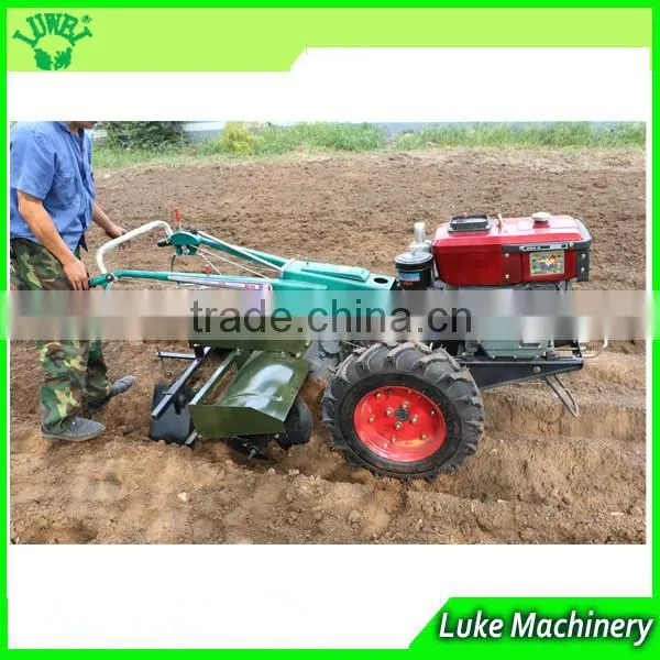 Small Farm Used Diesel Walking Tractor Tiller With Plough photo-2