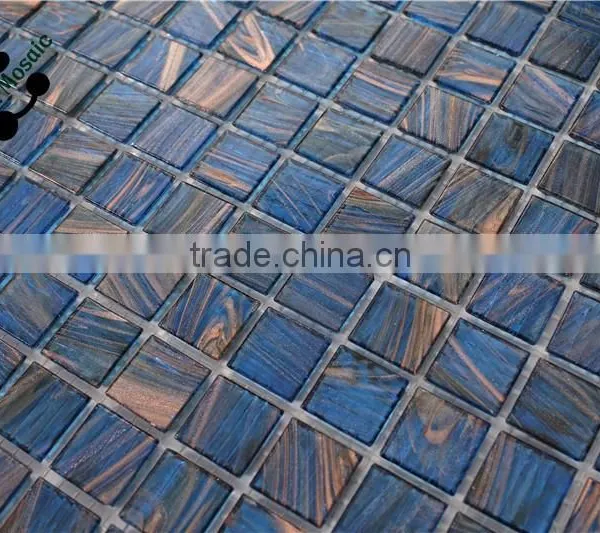 SMH10 Building Materials Mosaic Wholesale Columns Mosaic Goldline Glass Mosaic photo-4
