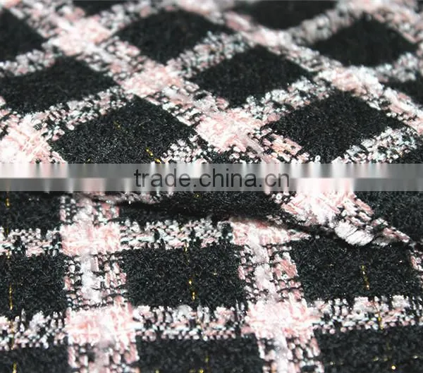 2016 Nice 100% Wool Tweed Fabric, Tweed Weave Woolen Fabric for Overcoat photo-4