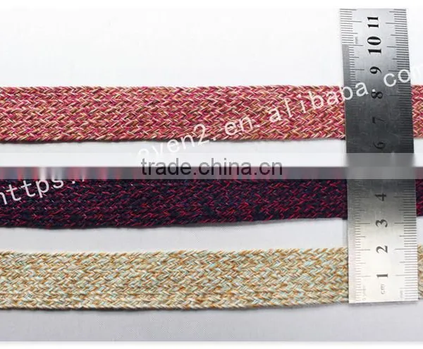 High Quality 2.2 cm Width Muti-colors Yarn Dyed Polyester Twill Tape Wholesale photo-6