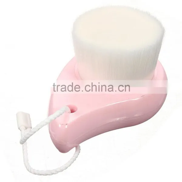 Professional Comma Shape Soft Fiber Face Clean Deep Cleansing Wash Pore Facial Brush photo-2