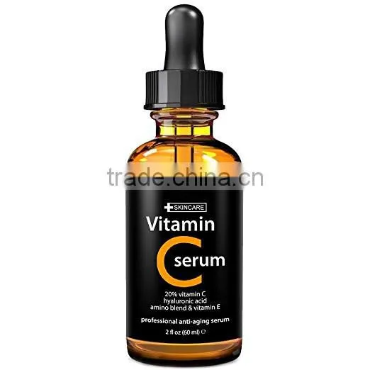Vitamin C Serum for Face, 2 fl. oz - 20% organic Vit C + E + Hyaluronic Acid