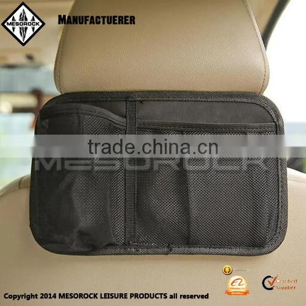Black Car Seat Storage Organizer Hanging With Multi Mesh Pocket Car Hanging Bag photo-2