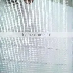 160g 4*4mm White Alkali Resistant Logo Printed Fiberglass Mesh photo-2