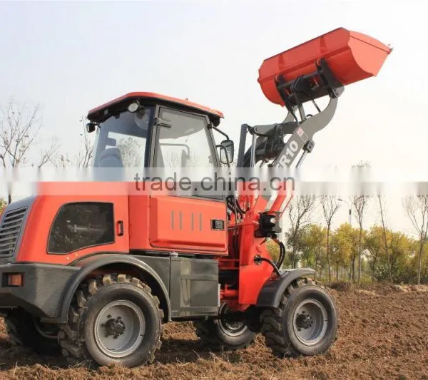 Everun CE Radlader Farm Tractor ER10 Mini Wheel Loader With Bucket for Sale photo-3